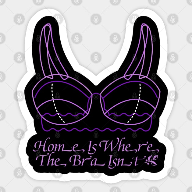 No bra club Sticker by CatCoconut-Art